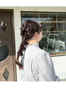 ヘアー アトリエ エゴン(hair atelier EGON) 王道人気！玉ねぎ編み下ろしスタイル