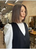 レイヤーカット/グレージュ/韓国ヘアー/ブリーチあり/恵比寿/