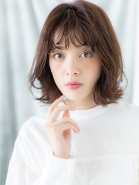 ドクターズ サロン ラブ(Dr's Salon LAB) 大人かわいい前髪パーマくびれＡラインボブｊ古河20代30代40代
