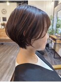 大人可愛いショートボブ