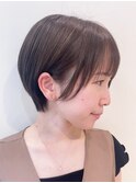 ショートパーマショートカット前髪あり前髪なし20代30代40代