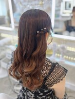 結婚式 二次会 お呼ばれ 推し活 ハーフツイン×パールピン