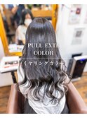 プルエクステダイヤ100本 自然な黒染め+イヤリングエクステ