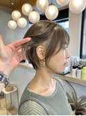 ★インナーカラーと大人美人ショートの相性◎グレージュカラー!