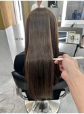 髪質改善サラサラプレミアム大人ガーリー韓国ロングAライン