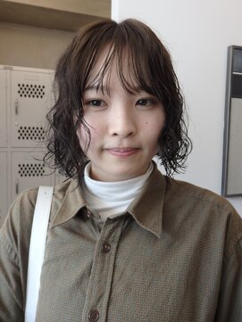 アンフェインド02(UNFEIGNED 02) ボブパーマ／暗めカラー/ミディアムヘア/小顔/伏見/栄/名古屋/