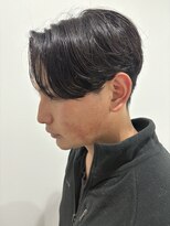 ヒュイル バイ ニアウ(Hwyl by Niau) メンズマッシュセンターパートスパイラルパーマニュアンスパーマ