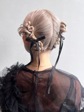 アルバム 銀座(ALBUM GINZA) ロング顔周りレイヤー韓国ヘアおくれ毛_ba547623