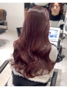 リス バイ ソヨン(Lis by SOYON) 黒髪/グレーベージュ/レイヤーロング/前髪パーマ/髪質改善