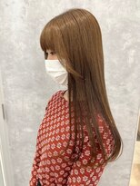 ポジ(poji)&nbsp;髪質改善カラー　艶カラー　ブラウンカラー　ミディアム