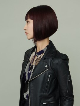 ピークアブー 原宿ハラカド(PEEK-A-BOO) くせ毛多毛ボブショート前下がりモードワイドバングかっこいい