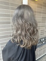 オーガニックマインド 坂戸 鶴ヶ島(organic+mind)&nbsp;秋色透明感◎20代30代40代波巻きロング×大人グレージュ