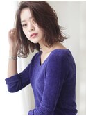 動く毛先が可愛い小顔とろみミディアム/心斎橋&難波&堀江&新町