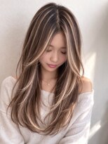 リエンスクレア(RIENS xrea) ハイライトカラー|ブリーチ有り|山本優舞