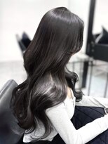 エル バイ アンキシム(elu by AHNKISM)&nbsp;顔まわり韓国ロングレイヤー/ブリーチなしグレージュ