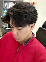 ヘアーサロン フォーメン イデア(hair salon for Men idea)&nbsp;ダウンパーマ アップバング ツーブロック マッシュ【札幌】