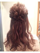 リゼル ユア 渋谷(RISEL YUA)&nbsp;リボンハーフアレンジ 岸野