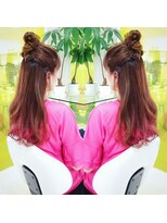 ノーマジーン(Norma jean)&nbsp;ゆるいおだんごハーフアップでガーリーカジュアル感を主張！