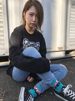 グリーン(green)&nbsp;＃外ハネ＃ボブ＃ハイトーン