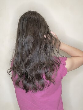 リル(Lille 橋本) ヌーディグレージュ×ラフウェーブ 【Lille橋本】