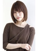 大人かわいいピンクベージュ小顔クールショートボブルフ20代30代