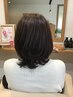 【グレイヘアをしっかりカバー♪】カット+グレイカラー+艶髪トリートメント