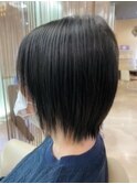 ツヤ髪ショートストレート