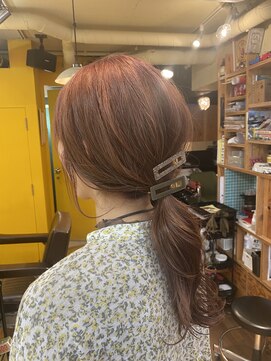 ガレージヘア(GARAGE HAIR) 20代/30代/大人かわいい暖色系カラー
