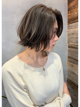 トルネード(TORNADO) 切りっぱなしボブアッシュベージュ　n9.14