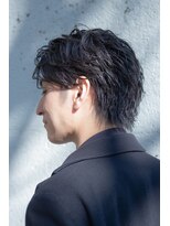 ビーチタウン(BEACH TOWN)&nbsp;前下がりショート×ニュアンスパーマ