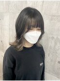 ウルフカット×インナーカラー M