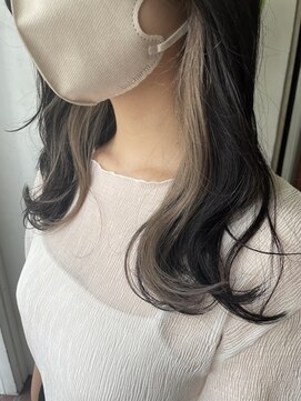 アン(Hair make un) 【インナーカラー】ホワイトベージュ♪♪