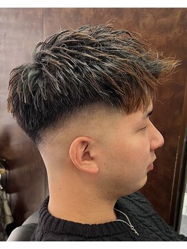 ヒロギンザ 新橋日比谷口店(HIRO GINZA) アップバングスキンフェード