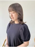 オンブレグレージュオリーブベージュくびれミディ大人美人