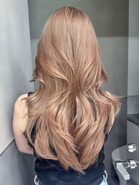 アイティーバイアルバム 下北沢店(IT by ALBUM) レイヤーロングエモージュミルクティーピンク_ba485081