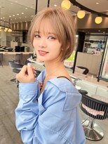 ロンド クラン 岡崎(Lond Clan)&nbsp;10代20代丸み低め前下がり束感簡単スタイリングショートボブ