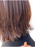 大人可愛いミディアム外ハネボブ/伸ばしかけにも◎20代30代40代