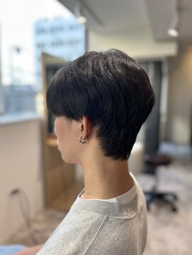 ソイクフ 四条大宮店(SOY-KUFU) 【soy-kufu】MEN'S HAIRアッシュブラックカルマパーマ
