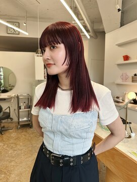 ユー セント(yew scent) ステップカット+チェリーブラウン