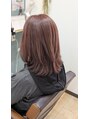 サニー あま店(Sunny) レイヤースタイルにピンク系のカラーで柔らかく上品な印象に。