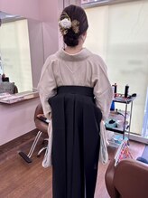 ピクシー美容室 卒業式袴♪