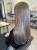 20代30代40代艶感ストレートアッシュグレージュ透明感ロング