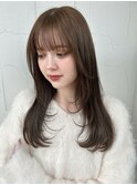 大人レイヤー ワンカール 艶髪 シースルーバング 20代30代40代
