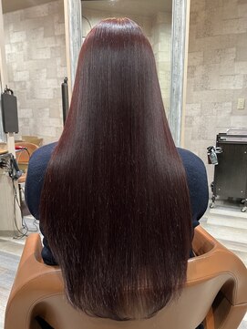 ハコ(H.A.Co) 【ブリーチなしレッド系カラー】ボルドーカラーです