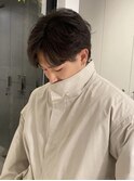 乾かすだけでキマる髪メンズヘアセンターパートフェザーパーマ