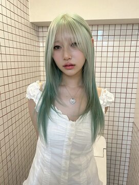 ペレ アネックス 大阪梅田茶屋町店(PELE ANNEX) くびれヘア/アプリコットオレンジ/夏のヘアアレンジ/梅田