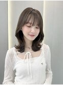 ◯ オリーブグレー/韓国/レイヤーカット/髪質改善/縮毛矯正/札幌