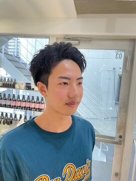 ヘアサロン ガリカ 表参道(hair salon Gallica) メンズ黒髪爽やかアップバング