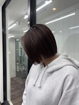 ヘアースマイルクー(HAIR SMILE COEUR)&nbsp;【COEUR/YUI】カシスレッド×ボブ