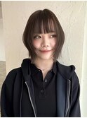 レイヤーボブ×ブリーチなしベージュ
